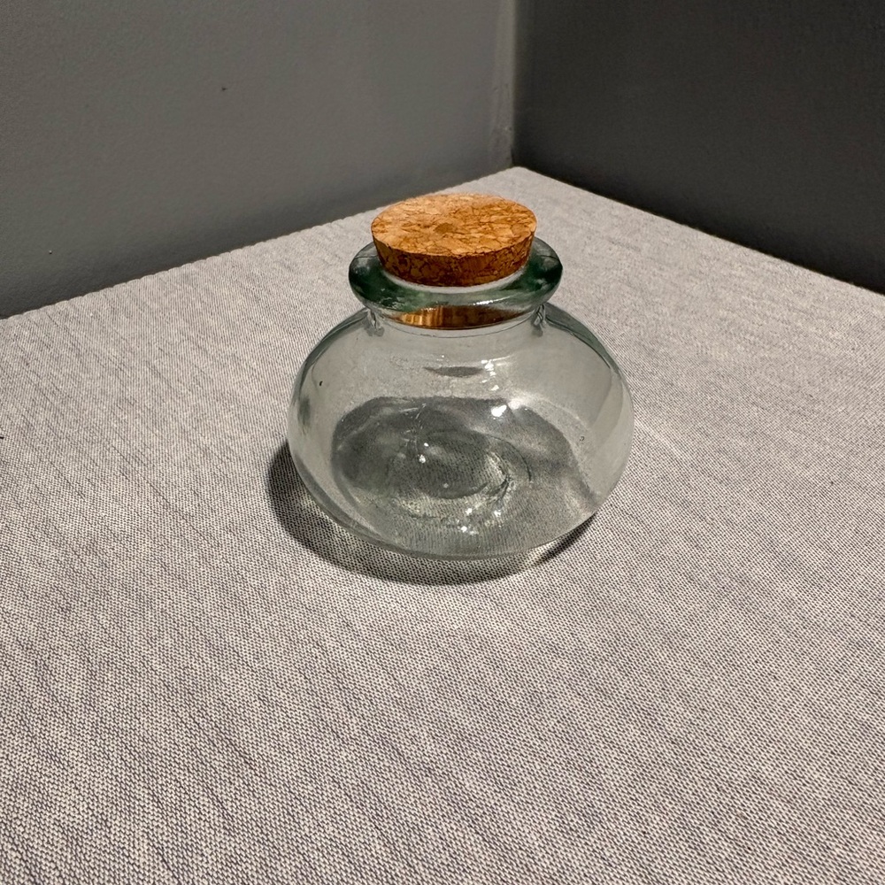 Glass Jar with Cork Lid